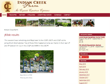 Tablet Screenshot of indiancreekfarm.com